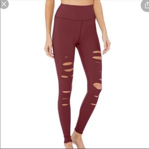 ALO YOGA High-Waist Ripped Warrior Legging